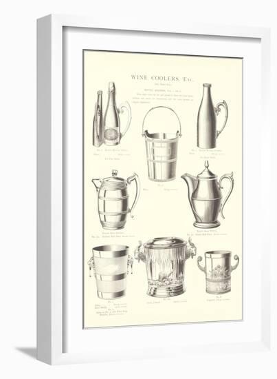 Wine Coolers, Ice Buckets, Pitchers-null-Framed Art Print