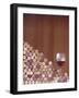 Wine Corks, Piled Up, and a Glass of Red Wine-Henrik Freek-Framed Photographic Print