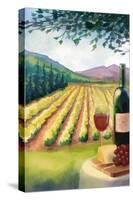 Wine Country and Vineyard-Lantern Press-Stretched Canvas
