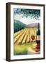 Wine Country and Vineyard-Lantern Press-Framed Art Print