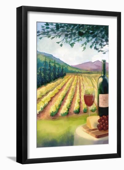 Wine Country and Vineyard-Lantern Press-Framed Art Print