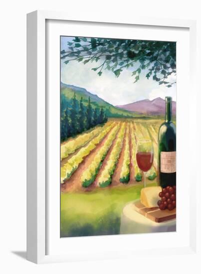 Wine Country and Vineyard-Lantern Press-Framed Art Print