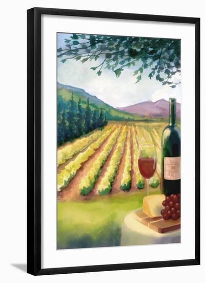 Wine Country and Vineyard-Lantern Press-Framed Art Print
