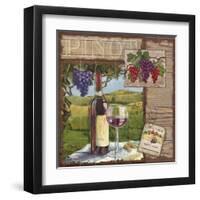 Wine Country Collage II-Paul Brent-Framed Art Print