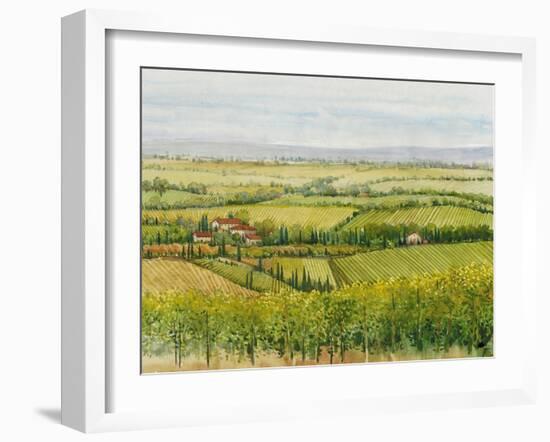 Wine Country View I-Tim O'toole-Framed Art Print