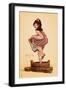 Wine Crushing Pinup Girl-Lantern Press-Framed Art Print