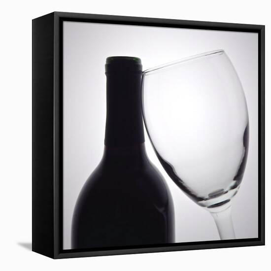 Wine Curves I-Monika Burkhart-Framed Stretched Canvas