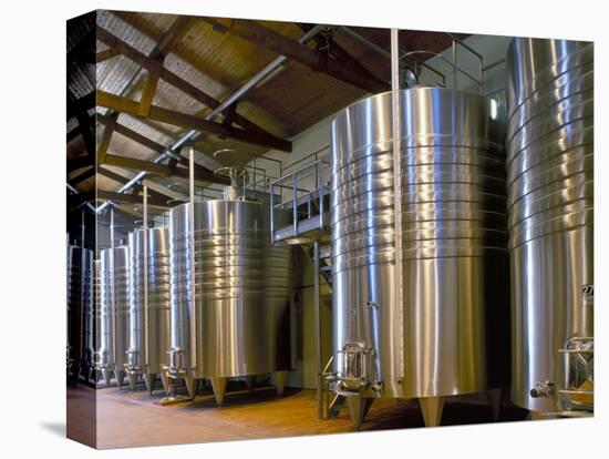 Wine Fermentation Tanks, Chateau Comtesse De Lalande, Pauillac, Gironde, France-Michael Busselle-Stretched Canvas