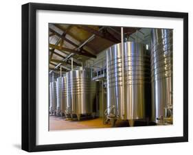 Wine Fermentation Tanks, Chateau Comtesse De Lalande, Pauillac, Gironde, France-Michael Busselle-Framed Photographic Print