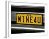 Wine for U Number Plate, Griffith, Australia-Steven Morris-Framed Photographic Print