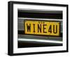 Wine for U Number Plate, Griffith, Australia-Steven Morris-Framed Photographic Print