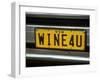 Wine for U Number Plate, Griffith, Australia-Steven Morris-Framed Photographic Print