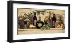 Wine, Fruite 'n Cheese-Janet Kruskamp-Framed Art Print