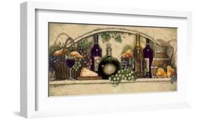 Wine, Fruite 'n Cheese-Janet Kruskamp-Framed Art Print