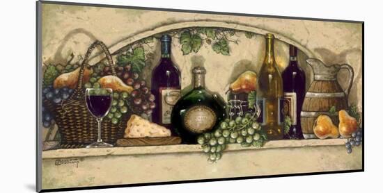 Wine, Fruite 'n Cheese-Janet Kruskamp-Mounted Art Print