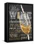 Wine Glass White-Lauren Gibbons-Framed Stretched Canvas