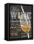 Wine Glass White-Lauren Gibbons-Framed Stretched Canvas