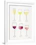 Wine Glasses-Cat Coquillette-Framed Giclee Print