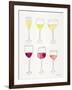 Wine Glasses-Cat Coquillette-Framed Giclee Print