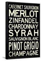 Wine Grape Types Art Print Poster-null-Framed Poster
