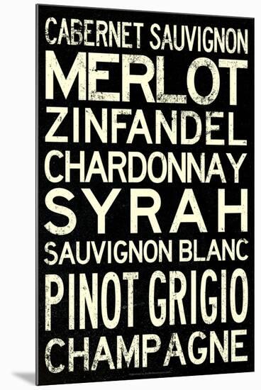 Wine Grape Types Art Print Poster-null-Mounted Poster