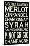 Wine Grape Types Art Print Poster-null-Mounted Poster