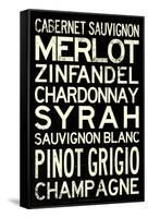 Wine Grape Types Art Print Poster-null-Framed Stretched Canvas