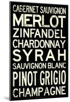 Wine Grape Types-null-Mounted Poster