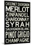 Wine Grape Types-null-Mounted Poster