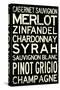 Wine Grape Types-null-Stretched Canvas