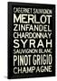 Wine Grape Types-null-Framed Poster