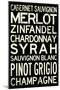 Wine Grape Types-null-Mounted Art Print