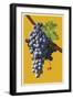 Wine Grapes-Lantern Press-Framed Art Print