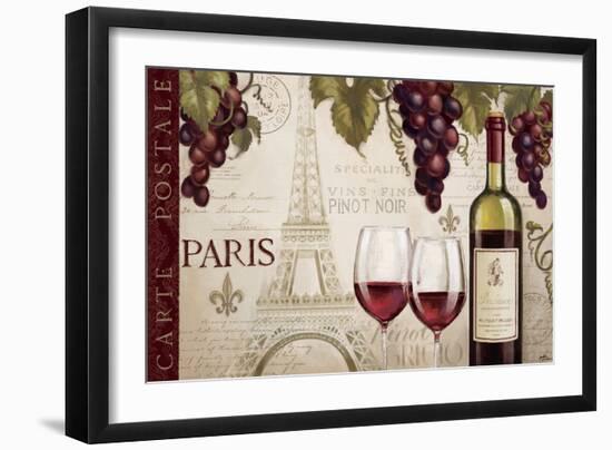 Wine in Paris I-Janelle Penner-Framed Art Print