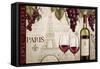 Wine in Paris I-Janelle Penner-Framed Stretched Canvas