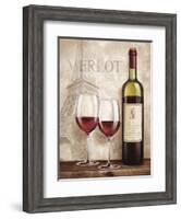 Wine in Paris III-Janelle Penner-Framed Art Print