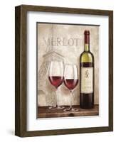 Wine in Paris III-Janelle Penner-Framed Art Print