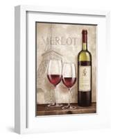 Wine in Paris III-Janelle Penner-Framed Art Print