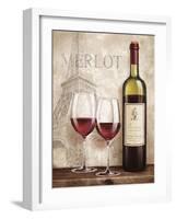 Wine in Paris III-Janelle Penner-Framed Art Print