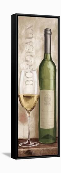 Wine in Paris V White Wine-Janelle Penner-Framed Stretched Canvas