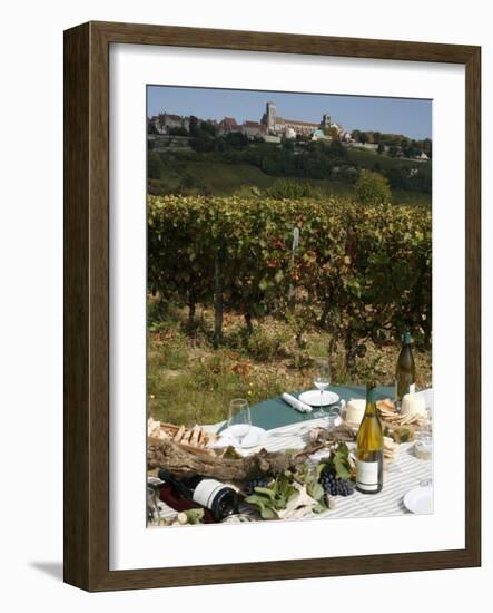 Wine in Vezelay, Yonne, Burgundy, France, Europe-null-Framed Photographic Print