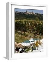 Wine in Vezelay, Yonne, Burgundy, France, Europe-null-Framed Photographic Print
