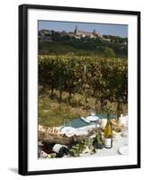 Wine in Vezelay, Yonne, Burgundy, France, Europe-null-Framed Photographic Print