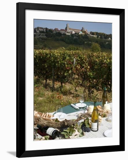 Wine in Vezelay, Yonne, Burgundy, France, Europe-null-Framed Photographic Print