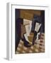 Wine Jug and Glass, 1916-Juan Gris-Framed Giclee Print