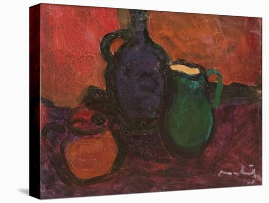 Wine Jug and Jar, 1961-Emil Parrag-Stretched Canvas