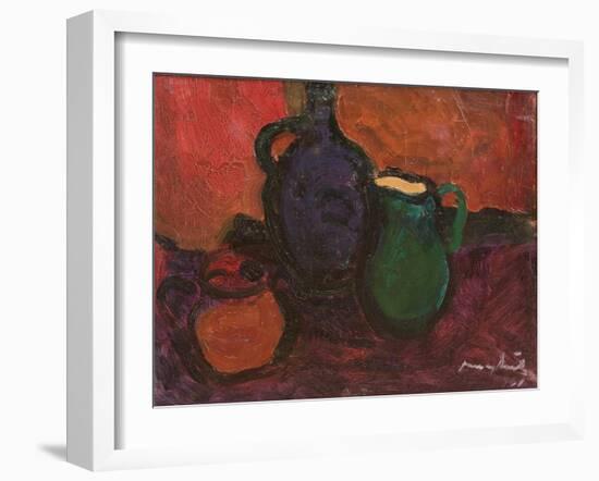 Wine Jug and Jar, 1961-Emil Parrag-Framed Giclee Print