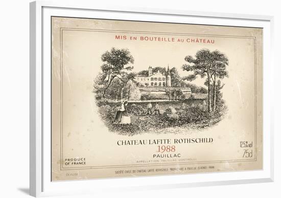 Wine Label II-The Vintage Collection-Framed Giclee Print