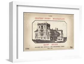 Wine Label III-The Vintage Collection-Framed Art Print