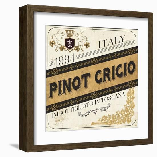 Wine Labels IV-Pela Design-Framed Art Print